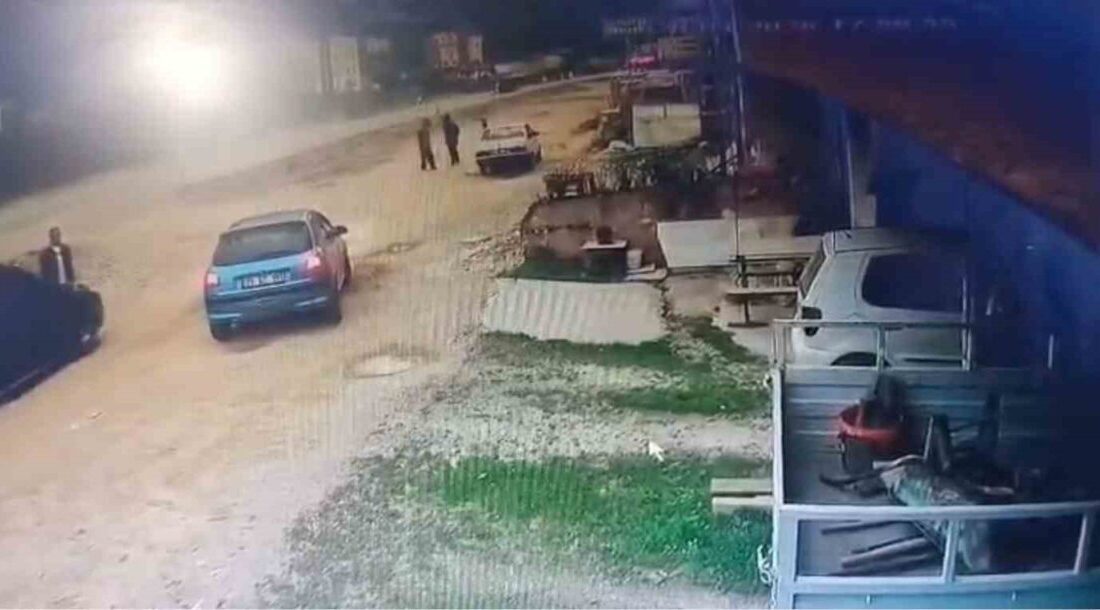 Giresun’un Batlama yolu üzerinde meydana gelen bir olayda bir aracın