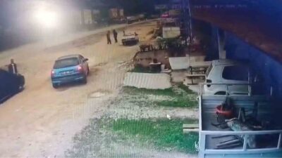 Giresun’un Batlama yolu üzerinde meydana gelen bir olayda bir aracın