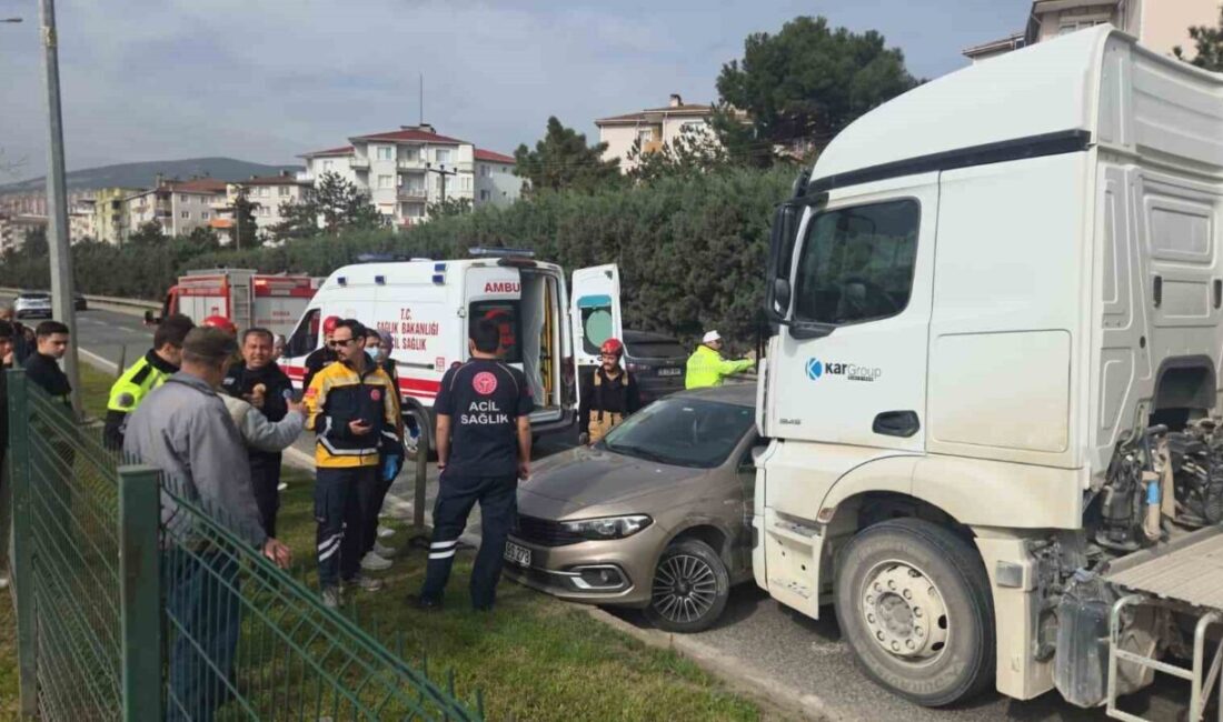 Orhangazi ilçesinde, bir kamyonun çarpması sonucu yaklaşık 50 metre sürüklenen