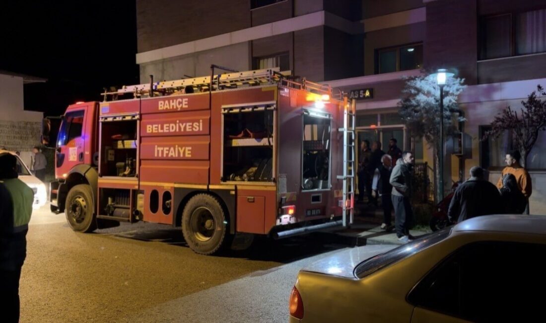 Osmaniye’nin Bahçe ilçesinde, İslam Mahallesi’nde bulunan bir apartman dairesinde meydana