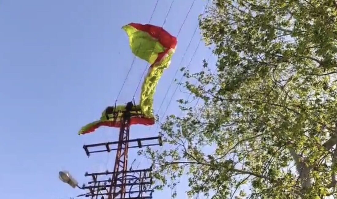 Osmaniye’nin Düziçi ilçesinde bir pilot, Dumanlı Yaylası’ndaki paraşüt kalkış alanından