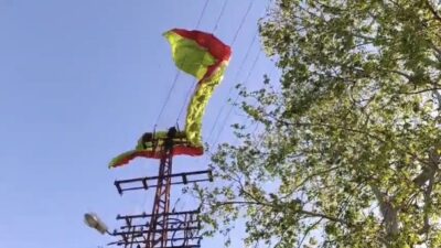 Osmaniye’nin Düziçi ilçesinde bir pilot, Dumanlı Yaylası’ndaki paraşüt kalkış alanından