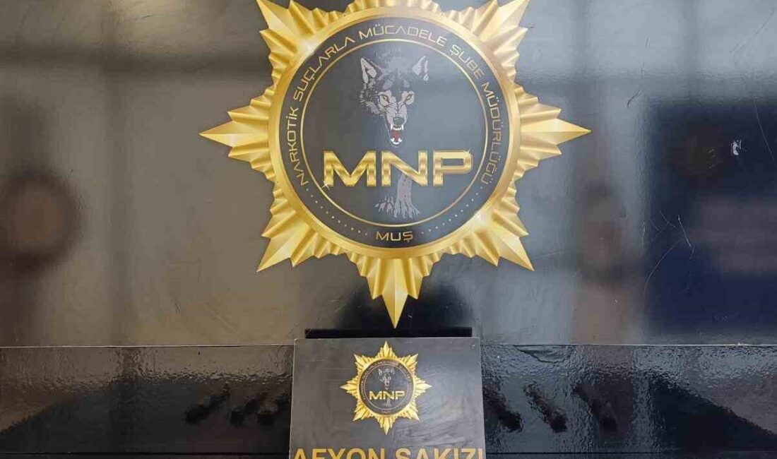 Muş’ta polis ekipleri tarafından durdurulan bir otobüste şüpheli davranışlar sergileyen