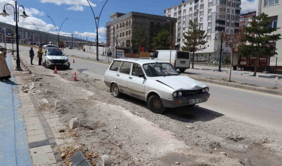 Malatya’da meydana gelen trafik kazasında bir kişi yaralandı, kaza saat