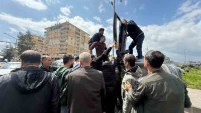 Diyarbakır’da, Urfa Bulvarı Tesisler Kavşağı’nda meydana gelen trafik kazası anı