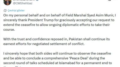 Pakistan Başbakanı Şahbaz Şerif, ABD Başkanı Donald Trump’a, İran ile