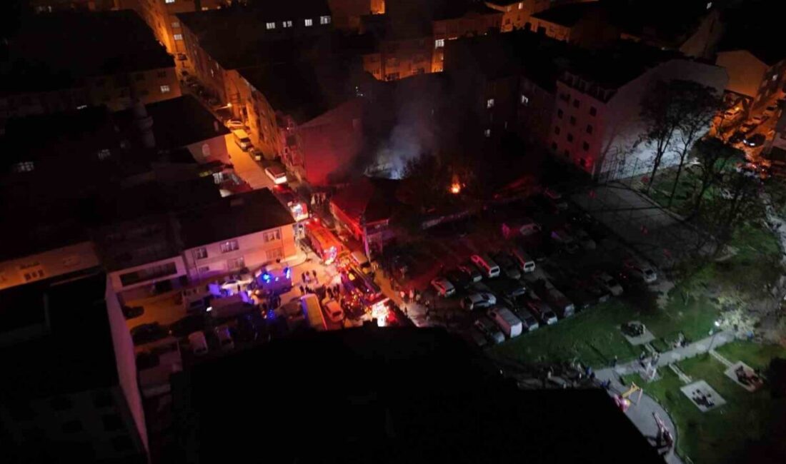 Eskişehir’de bir gecekondunun bahçesinden duyulan patlama seslerinin ardından çıkan yangın,