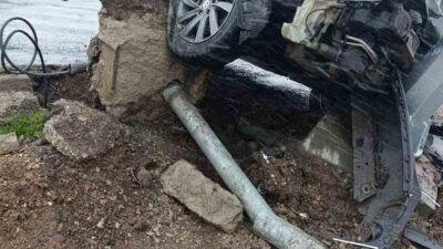 Ağrı’nın Patnos ilçesinde meydana gelen yağışlı hava etkili bir trafik