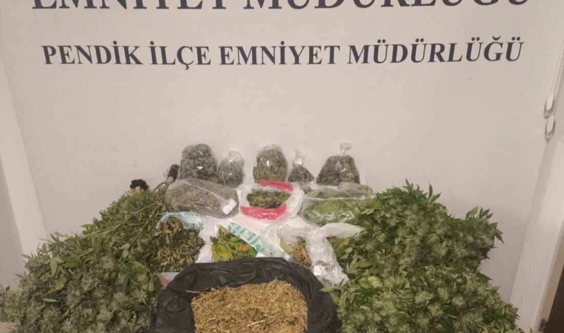 İstanbul Emniyet Müdürlüğü, Pendik’te gerçekleştirdiği operasyonda 10 kilo 65 gram