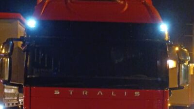 Samsun’da, Kavak ilçesi Tekeli Kantarı’nda denetim yapılırken plakaları kapatıp kantara