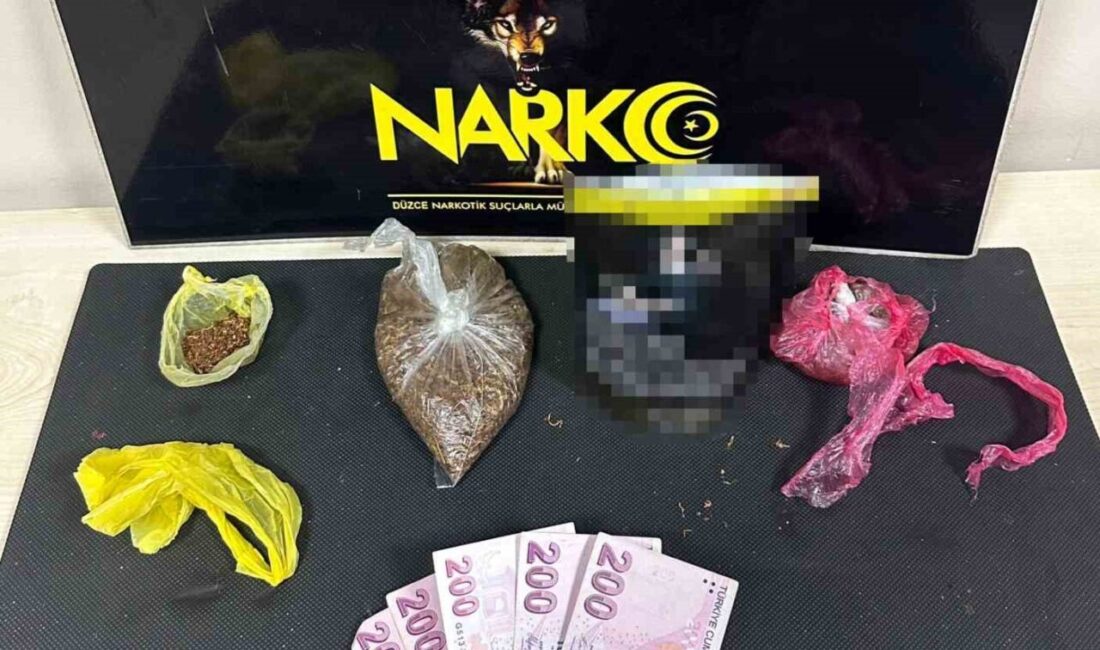 Düzce’de uyuşturucu ticareti yaptığı belirlenen bir kişi, Düzce Cumhuriyet Başsavcılığı
