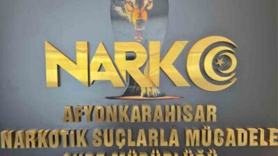 Afyonkarahisar’da polis, uyuşturucu satıcılarına yönelik gerçekleştirdiği operasyonda 1 kişiyi gözaltına