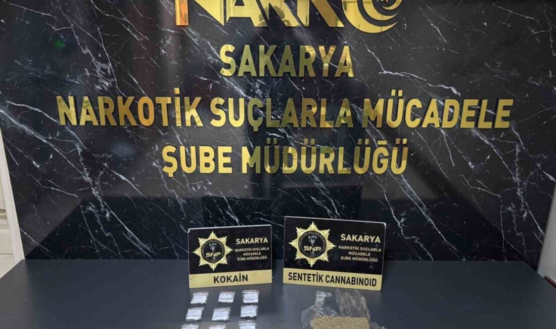 Serdivan ilçesinde gerçekleştirilen operasyonda, polis ekipleri tarafından hazır şekilde bulunan