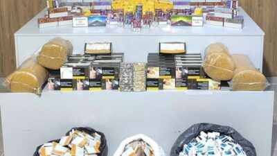 Samsun’un Bafra ve Atakum ilçelerinde düzenlenen operasyonda binlerce makaron ve