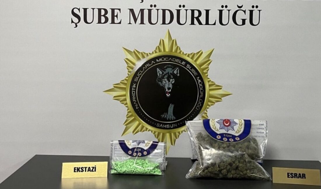 Samsun’da polis ekipleri, İlkadım ve Terme ilçelerinde eş zamanlı düzenlenen