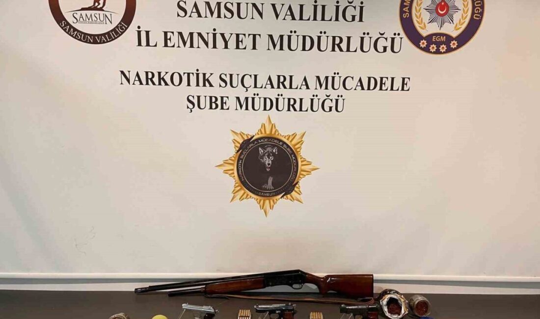 Samsun’da, polis ekipleri tarafından düzenlenen iki ayrı operasyonda uyuşturucu ve