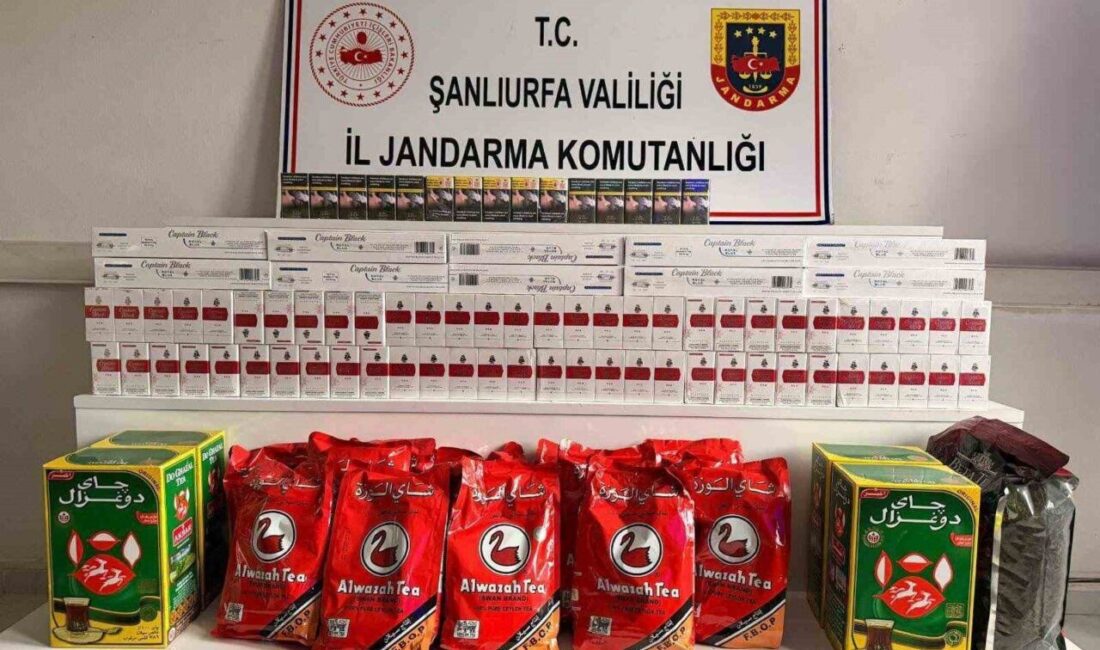 Jandarma ekiplerinin Birecik ve Viranşehir ilçelerinde gerçekleştirdiği sigara ve alkol
