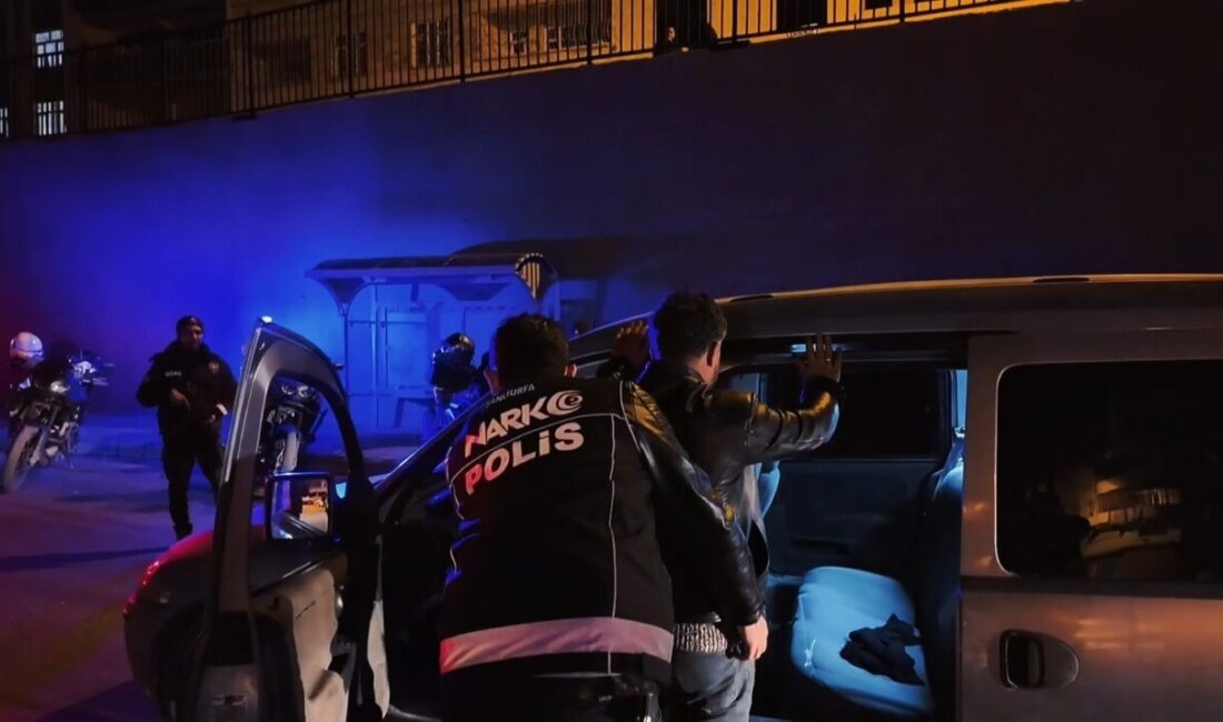 Şanlıurfa’da polis ekipleri tarafından il genelinde yapılan asayiş uygulamasında silah