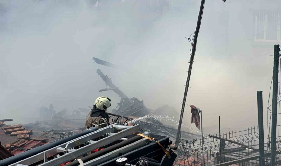 Sarıyer’deki bir gecekonduda yaşanan yangın mahalle sakinlerini korkuttu. Yangın sırasında