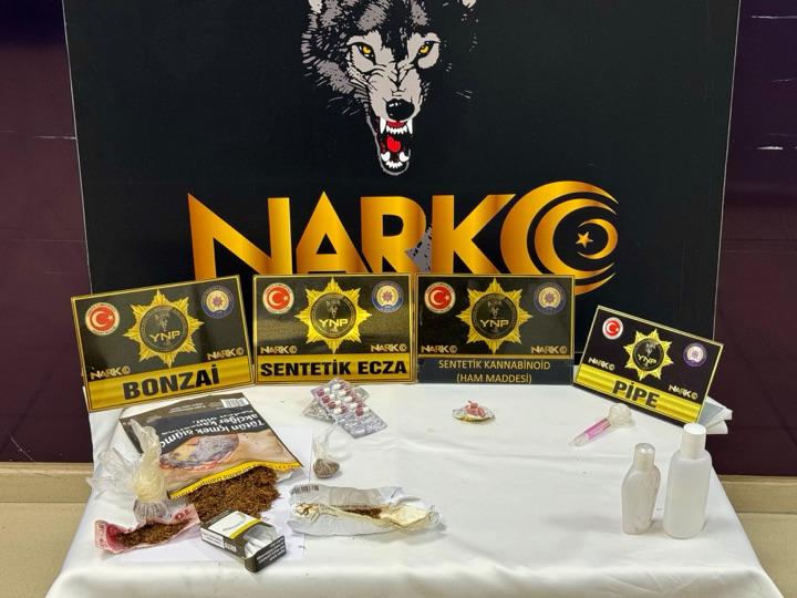 Yozgat İl Emniyet Müdürlüğü Narkotik Suçlarla Mücadele Şube Müdürlüğü ekiplerinin