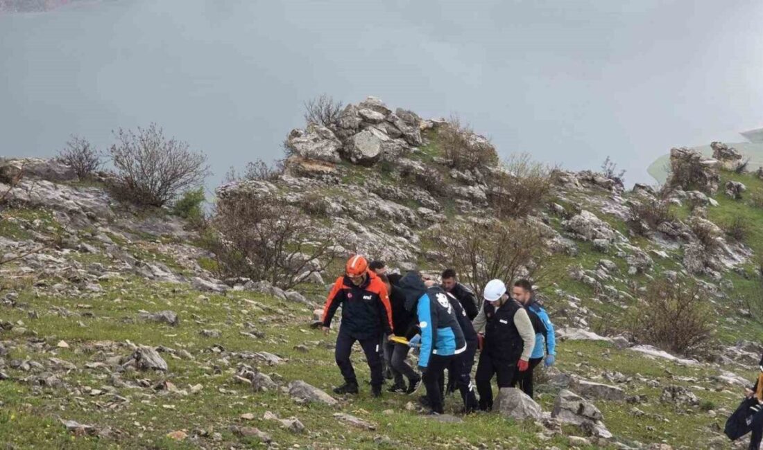 Siirt’te, yamaç paraşütü parkuru yakınlarında atıyla birlikte kayalıklara düşen genç,