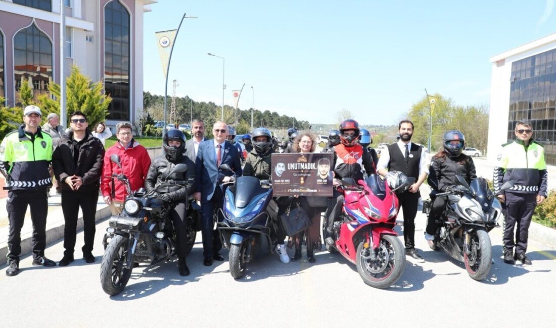 Sinop’ta motosiklet kazalarına dikkat çekmek ve trafik güvenliği konusunda farkındalık