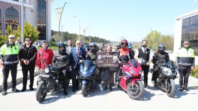 Sinop’ta motosiklet kazalarına dikkat çekmek ve trafik güvenliği konusunda farkındalık