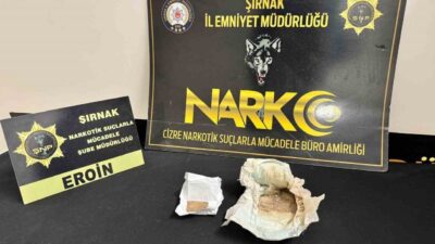 Şırnak’ta Narkotik ekipleri tarafından yürütülen analiz çalışmaları sonucunda Cizre ilçesinde