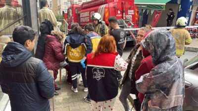 Şişli’de 5 katlı bir binanın girişinde bulunan iş yerinin bacasında