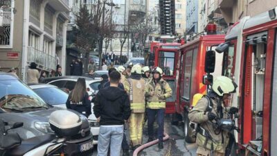 İstanbul’un Şişli ilçesinde bulunan altı katlı bir otelin mutfağında yangın