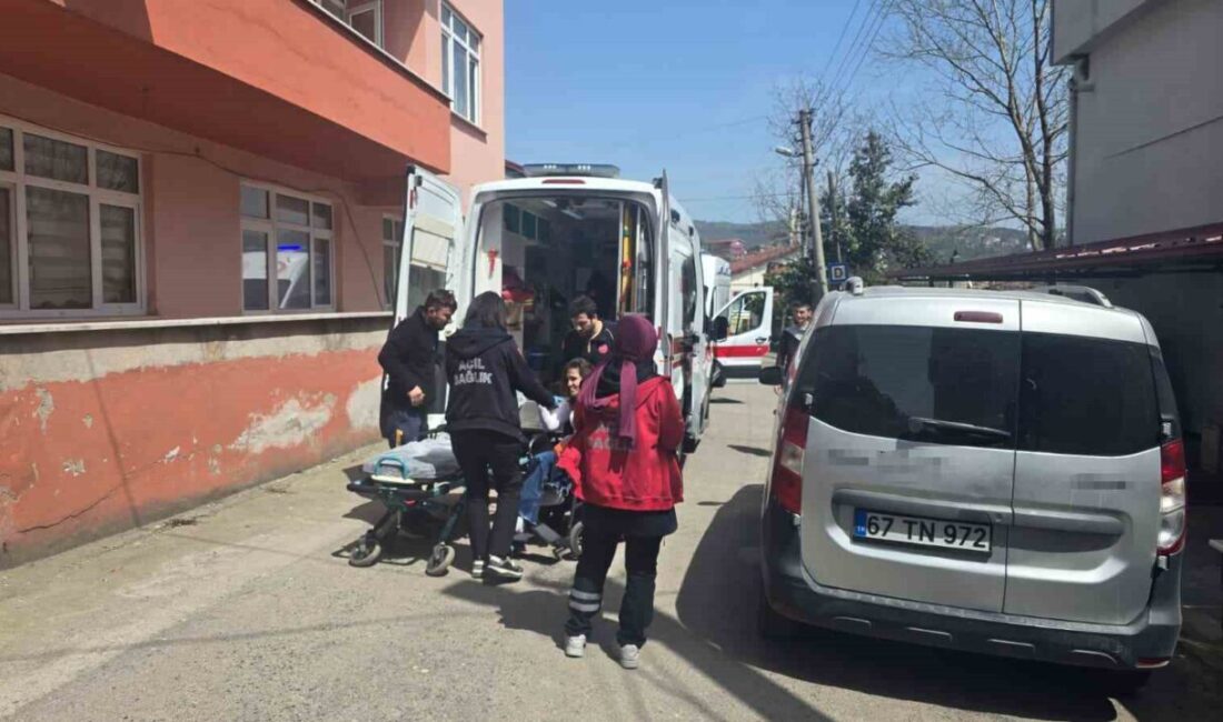Zonguldak’ın Ereğli ilçesinde, bir evde meydana gelen yangında bir anne