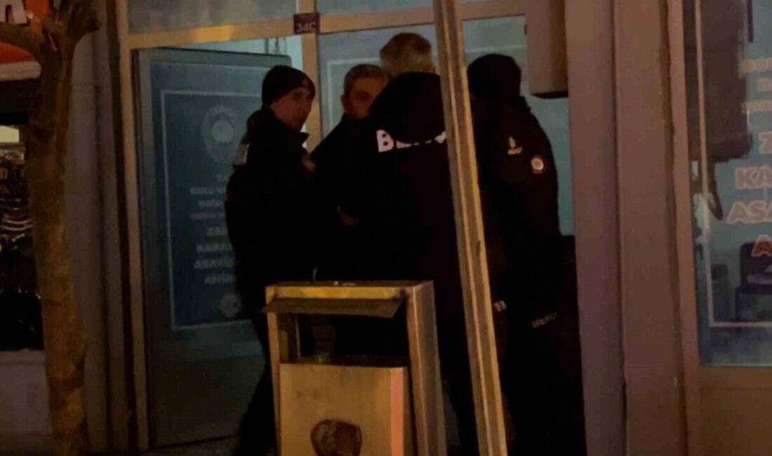 Bolu’da bir adamın eşine karşı sokak ortasında alkollü bir şekilde