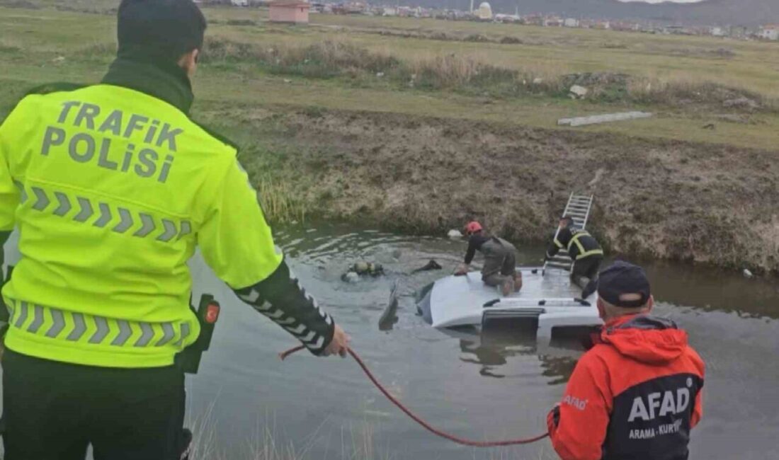 Aksaray’da sulama kanalında suyla dolu olarak gözüken bir araç bulunması,