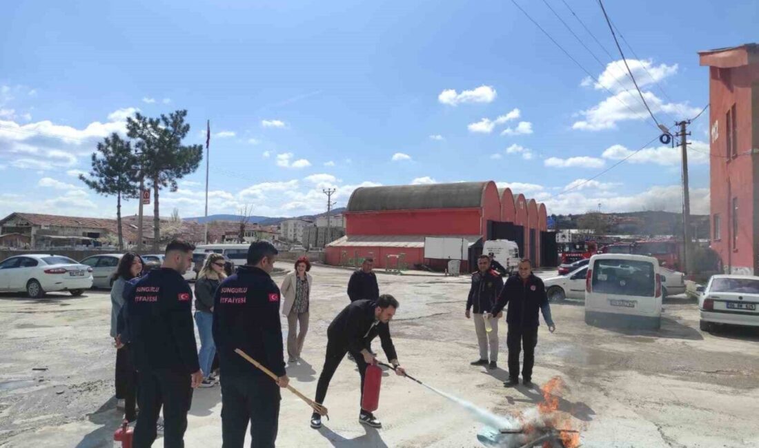 Sungurlu Belediyesi İtfaiye ekipleri, Sungurlu Sosyal Hizmet Merkezi Müdürlüğü personeline