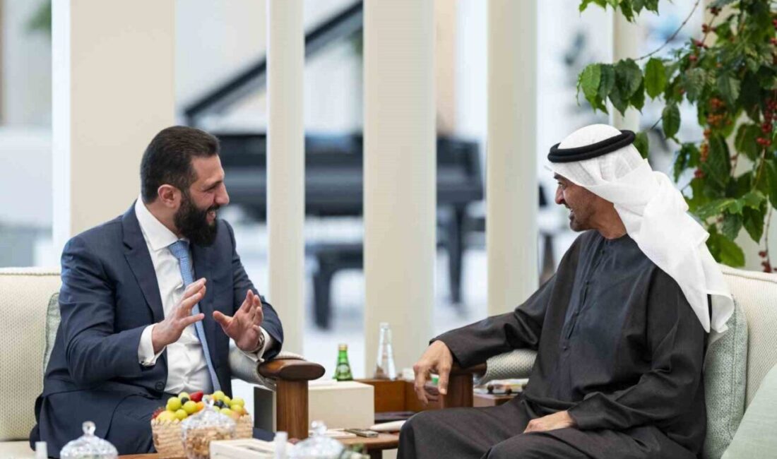 Suriye Devlet Başkanı Ahmed eş-Şara, Birleşik Arap Emirlikleri Devlet Başkanı