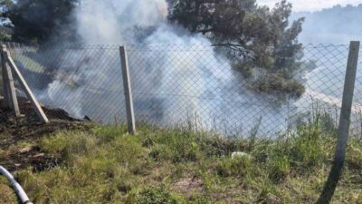 Bir kişinin Bilecik’in Söğüt ilçesindeki tarlasını temizlemek amacıyla yaktığı ateşin