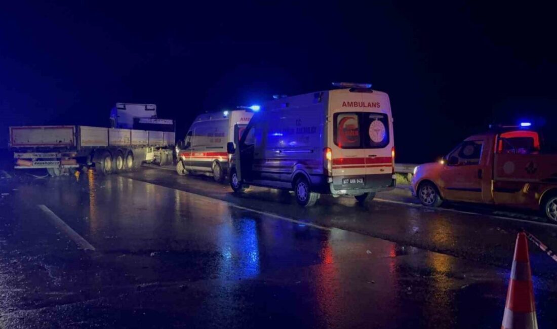 Tarsus-Adana-Gaziantep Otoyolu’nda meydana gelen trafik kazasında bir kişi hayatını kaybetti