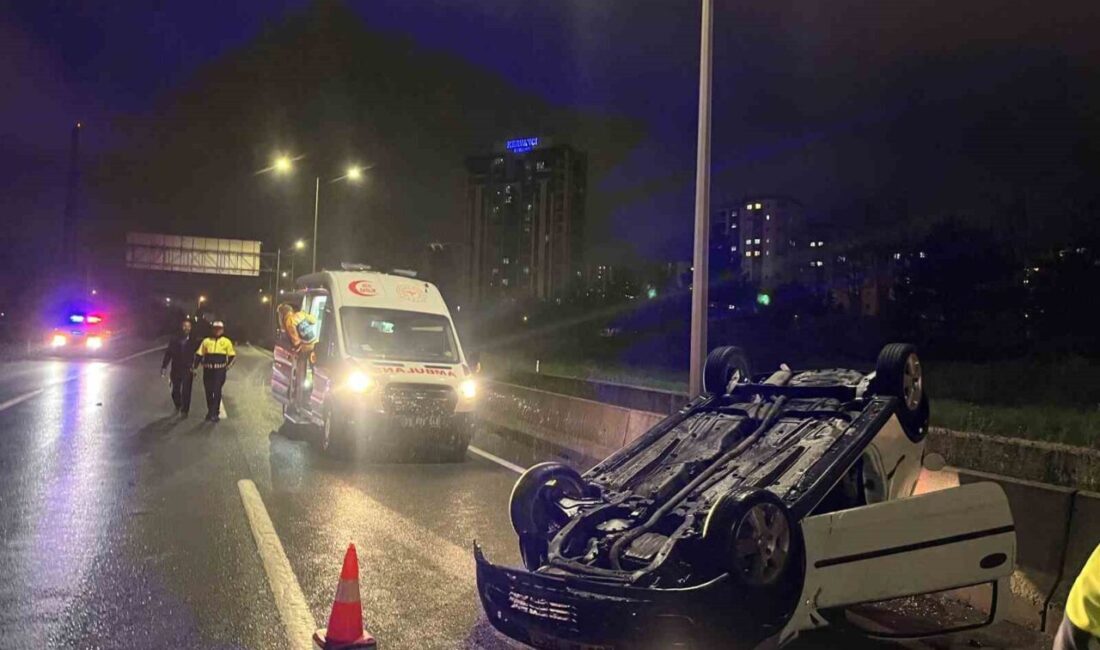 Tekirdağ’ın Çorlu ilçesinde alkollü bir sürücünün direksiyon kontrolünü kaybetmesi sonucu