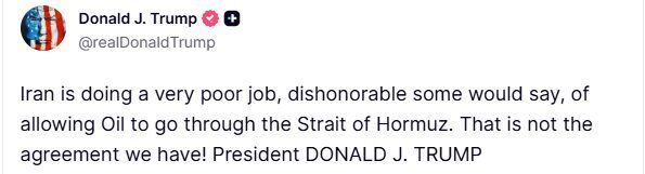 ABD Başkanı Donald Trump, Truth sosyal medya platformunda yaptığı açıklamada,