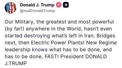 ABD Başkanı Donald Trump, İran yönetiminin acilen ABD ile anlaşmaya