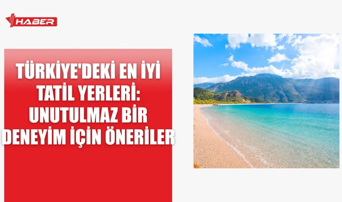 Türkiye'nin en iyi tatil yerlerini keşfedin: Bodrum, Alanya, Fethiye, Çeşme