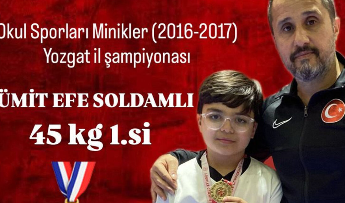 Yozgat’ta düzenlenen Okul Sporları Minikler (2016–2017) İl Şampiyonası’nda Ümit Efe