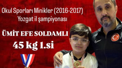 Yozgat’ta düzenlenen Okul Sporları Minikler (2016–2017) İl Şampiyonası’nda Ümit Efe