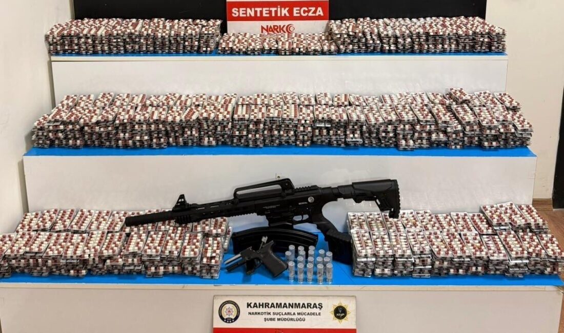 Kahramanmaraş ilinde polis ekipleri tarafından düzenlenen bir operasyonda çok sayıda