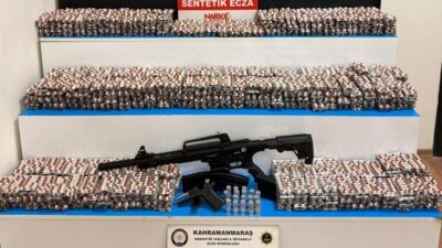 Kahramanmaraş ilinde polis ekipleri tarafından düzenlenen bir operasyonda çok sayıda