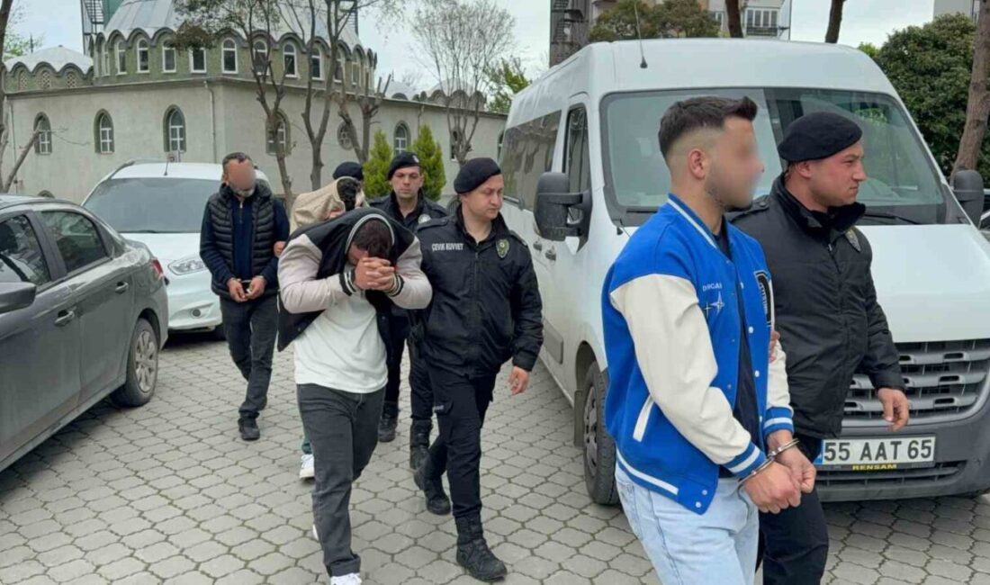 Samsun’da Narkotik ekiplerinin düzenlediği operasyonlarda 5 şüpheli, uyuşturucu ticareti suçlamasıyla