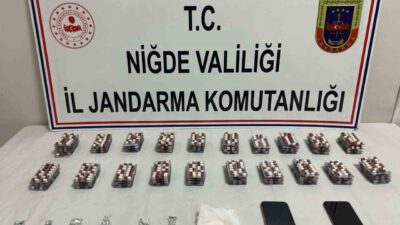 Niğde İl Jandarma Komutanlığı ekipleri, uyuşturucu madde ticareti yapan şahıslara