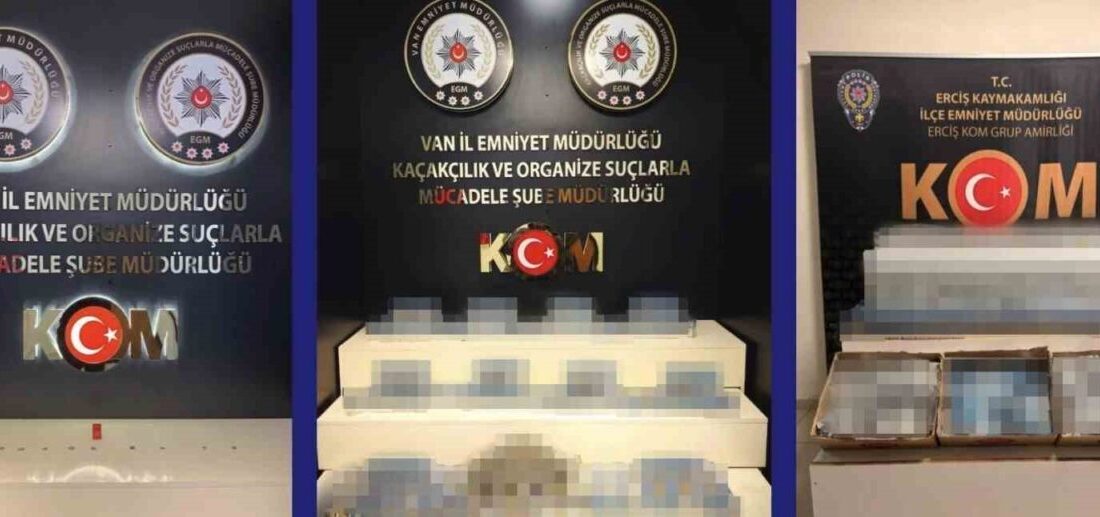 Van ilinde gerçekleştirilen polis operasyonlarında kaçakçılık ve organize suçlarla mücadele