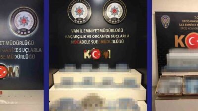 Van ilinde gerçekleştirilen polis operasyonlarında kaçakçılık ve organize suçlarla mücadele