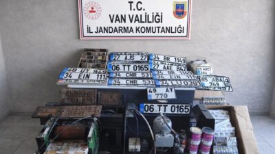 Tuşba ilçesinde sahte plakaları basıp satan 4 kişi hakkında adli